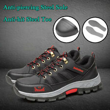 Men's Safety Shoes Steel Toe Steel Sole Breathable Work Hiking Boots US stock