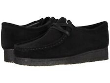 Men's Shoes Clarks Originals WALLABEE Lace Up Suede Moccasins 55519 BLACK