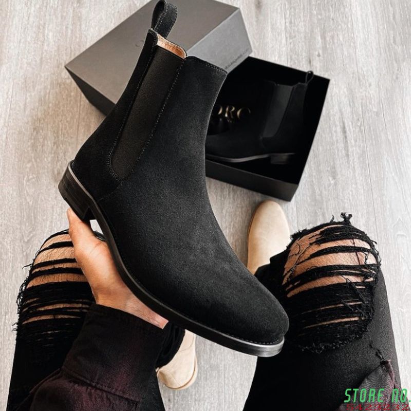 Men's Shoes New for 2020 High Quality Men Ankle Boot Male Vinage Classic Dress Chelsea Winter Zipper Boot Size Shoes 38-48 HA099