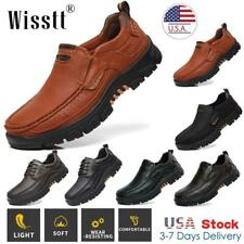 Mens Slip On Loafer Mid-top Leather Casual Walking Shoes Classic Work Dress Size