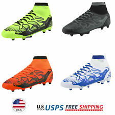 Mens Soccer Shoes High Top Soccer Cleats Football Shoes US size 6.5-13