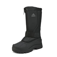 Men's Waterproof Hiking Winter Snow Boots Insulated Fur Lightweight Tall Booties