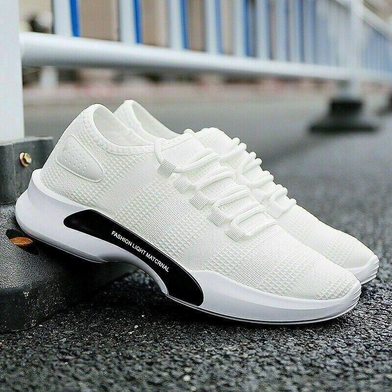 Mens Womens Sports Shoes Running Trainers Casual Lace Up Walking Gym Sneakers UK