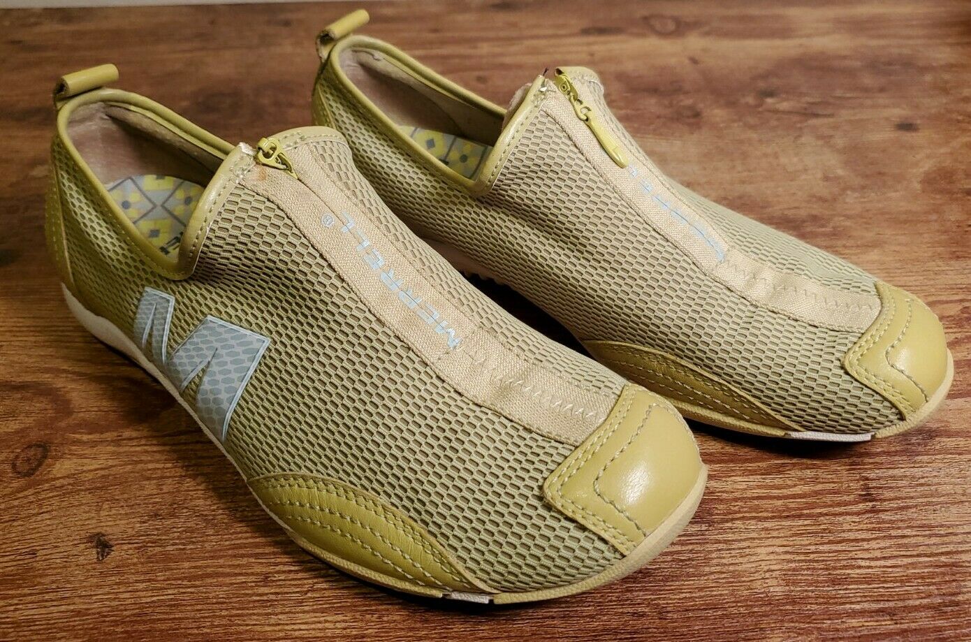 Merrell Barrado Walking Shoes Bio Green Mesh Zero Drop, Women's Size 8 EUR 38.5