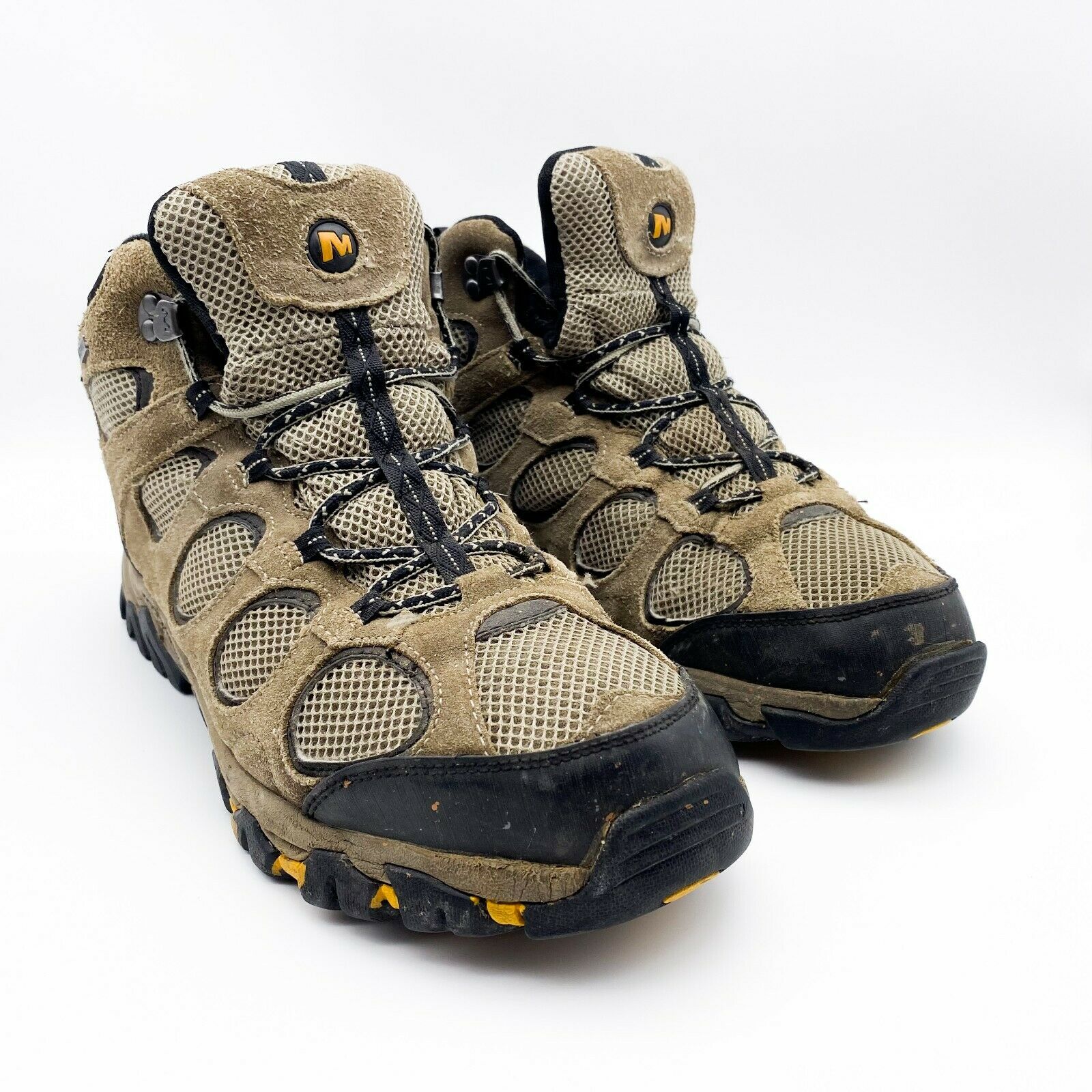MERRELL Hilltop Ventilator Men's Brown Waterproof Mid Hiking Boots Size 11