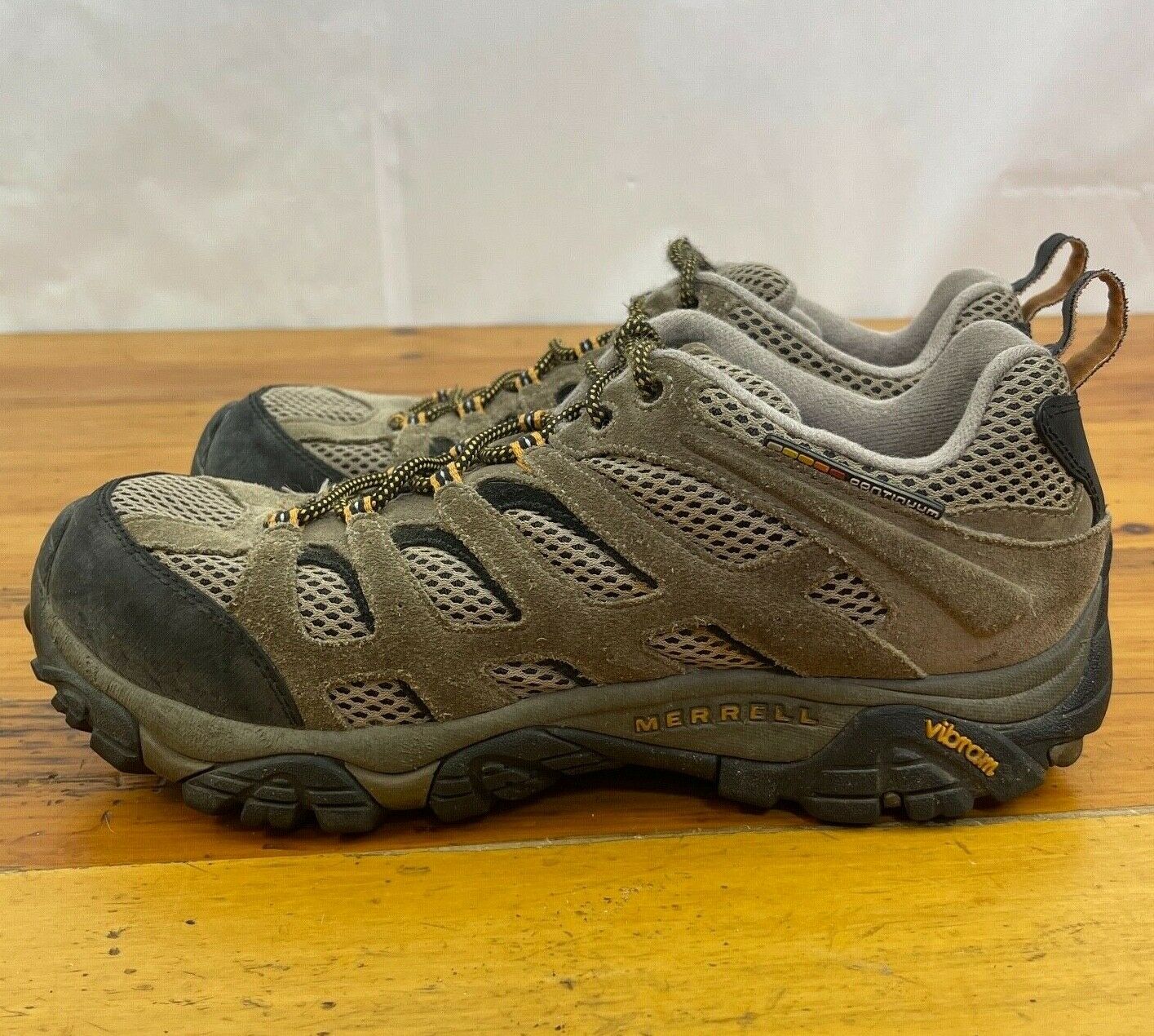 Merrell Mens Hiking Trail Walking Shoes Continuum Vibram Soles Size 10.5