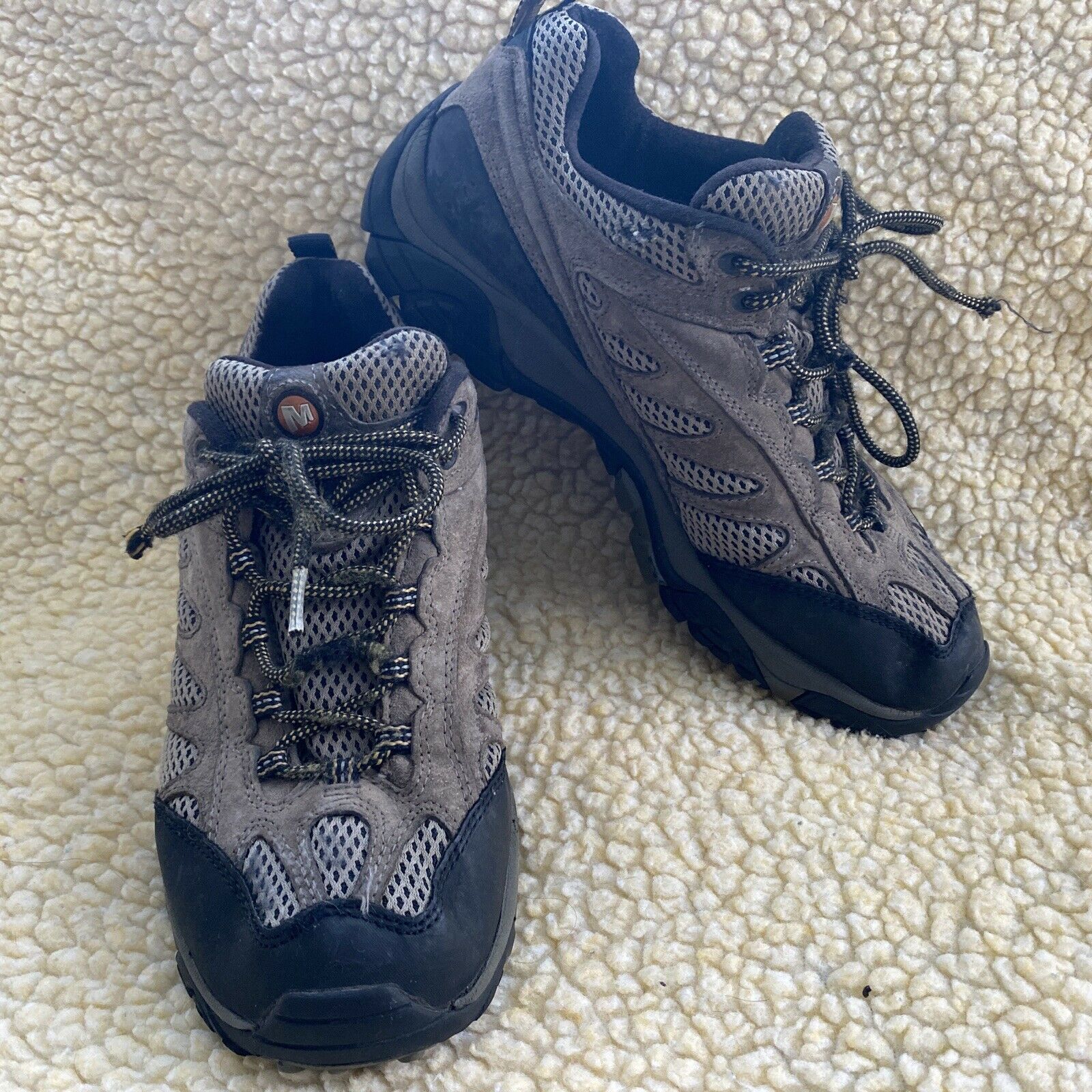 Merrell Mens Hiking Trail Walking Shoes Continuum Vibram Soles Size 10.5