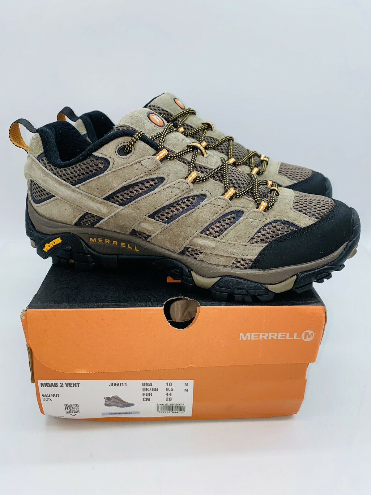 Merrell Men's Moab 2 Vent Hiking Sneaker Shoes - Walnut US 10M / EUR 44