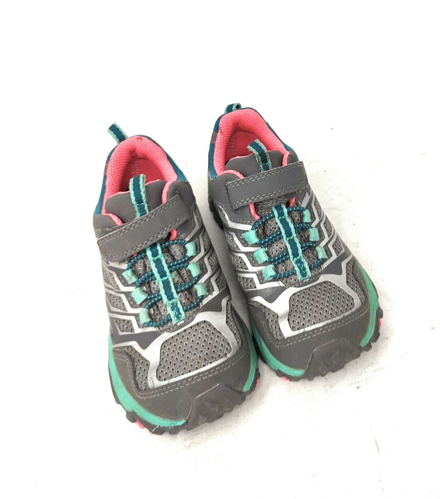 Merrell Select ML-G MOAB LOW Waterproof Grey Teal Pink Shoes Girls Size 13M