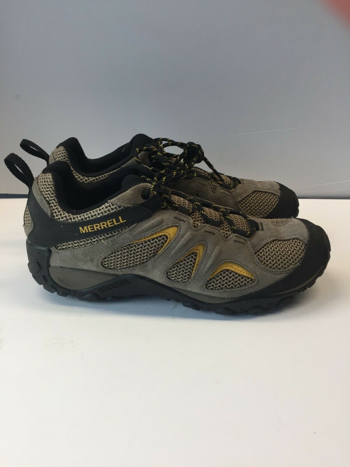 Merrell Yokota 2 Men's Taupe/Black Air Cushion Trail Hiking Boots Shoes Size 11