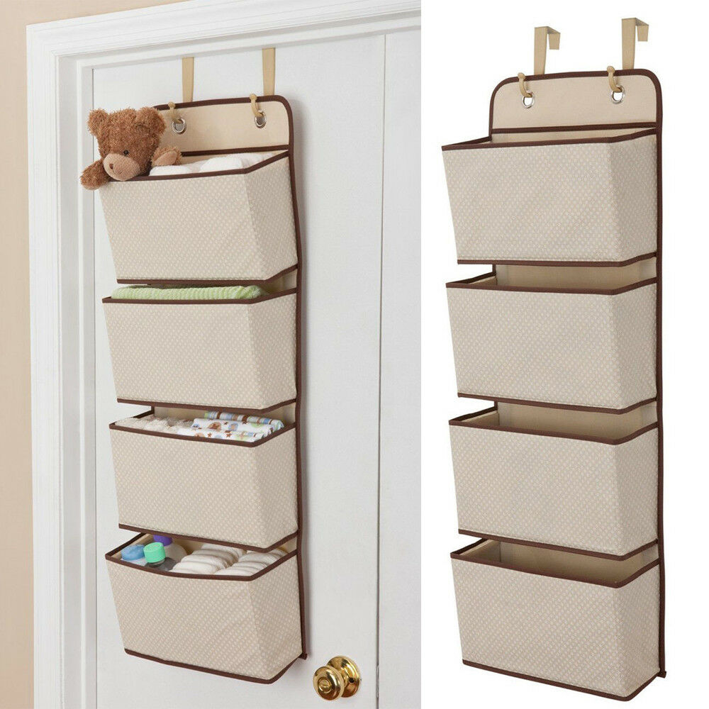 Mesh Over Door Storage Organizer Hanging Closet Shelf Bag Shelves Toys Children