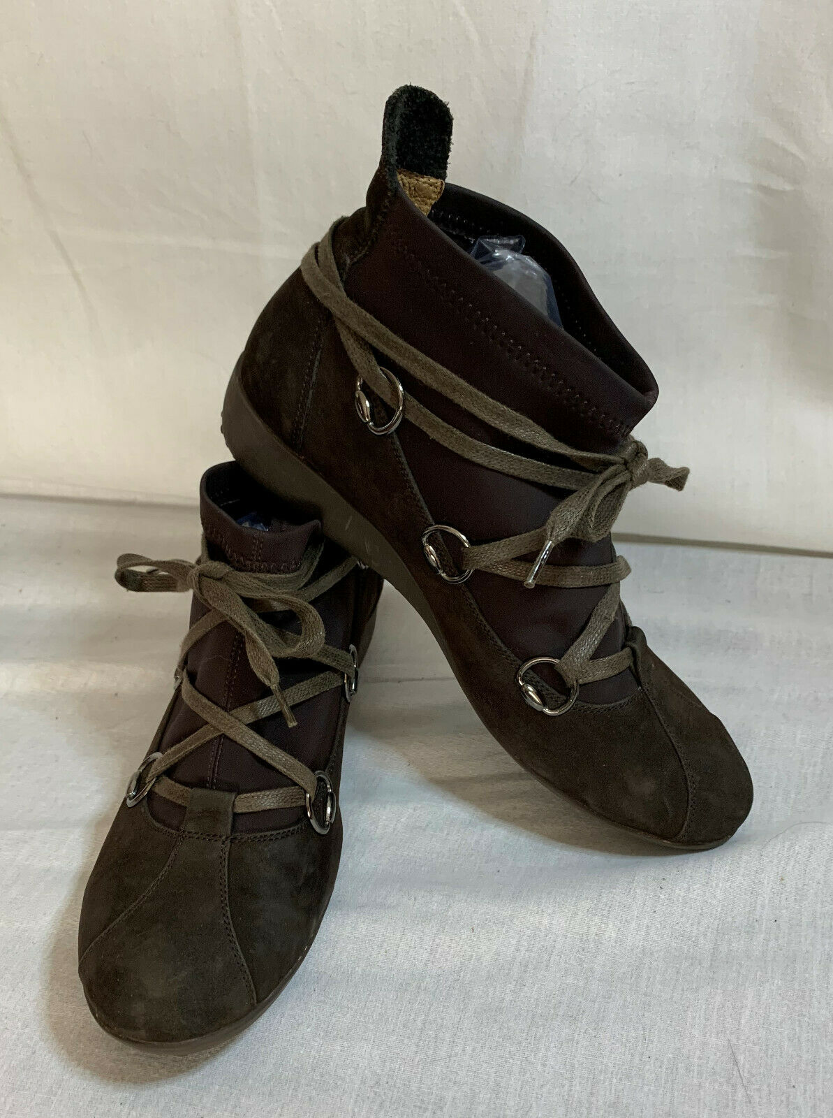 Milano Square AB Future Europe Athletic Walking Shoes Ankle Boots Size 9 Brown