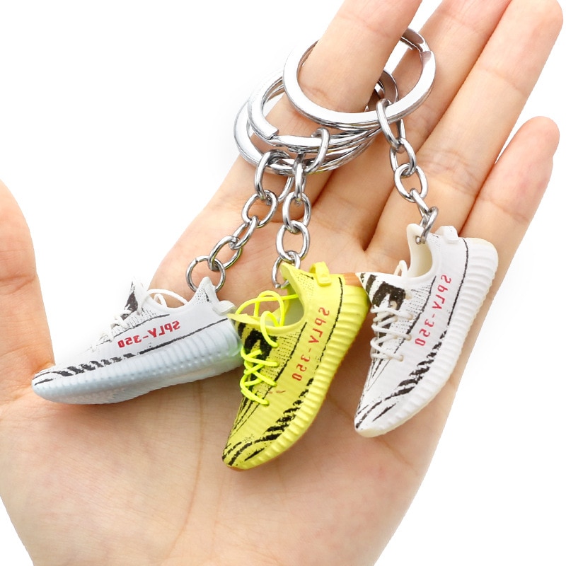 Mini Sneakers Keychain Gift Box 3D Shoe Model Bags Backpacks Decorative Ornaments Car Door Key Chain Surprise Gift For Boyfriend