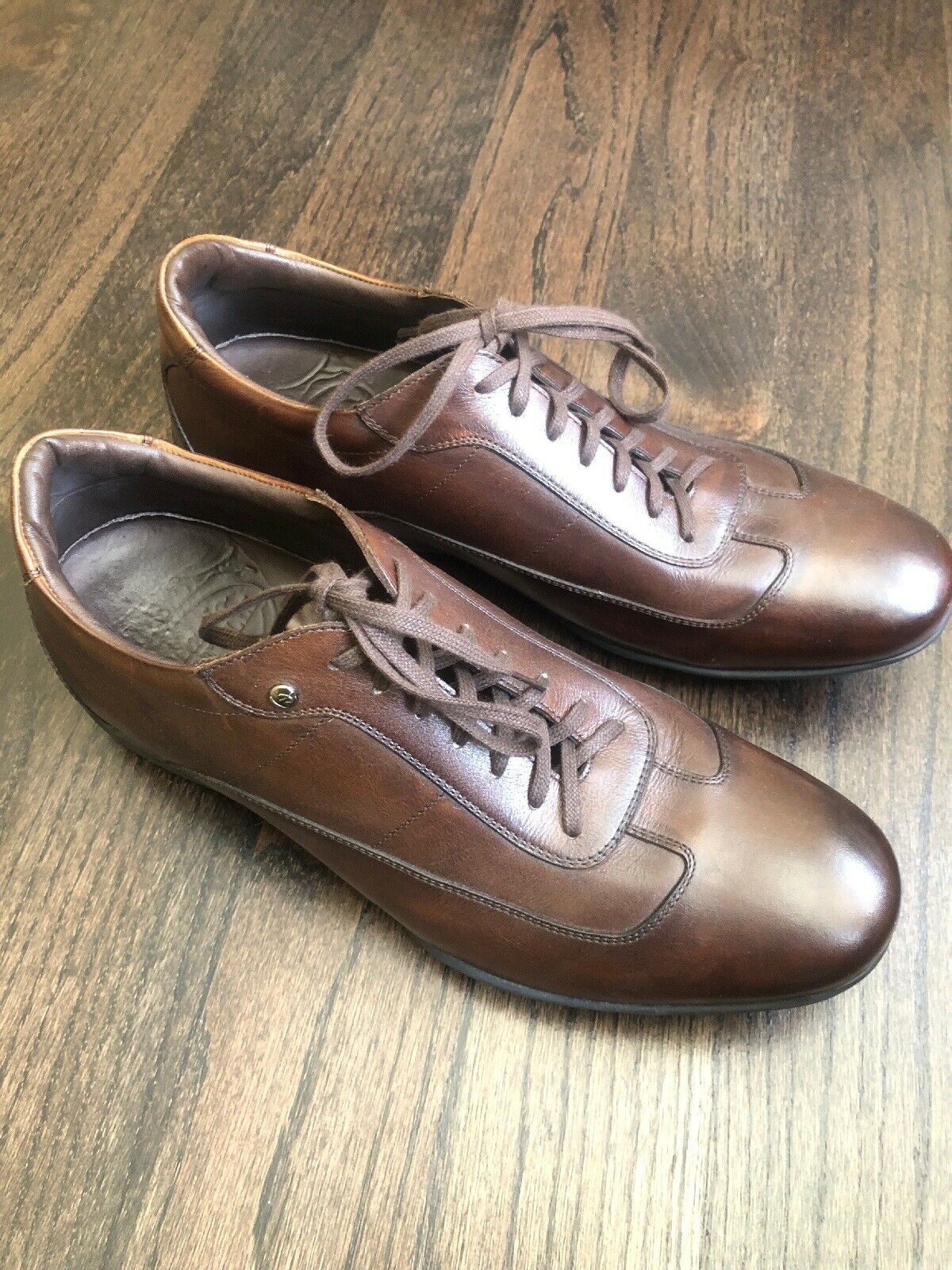 Mint $200 Mario Bertuli Height Increasing Men's Brown Casual Shoes Sz. 10