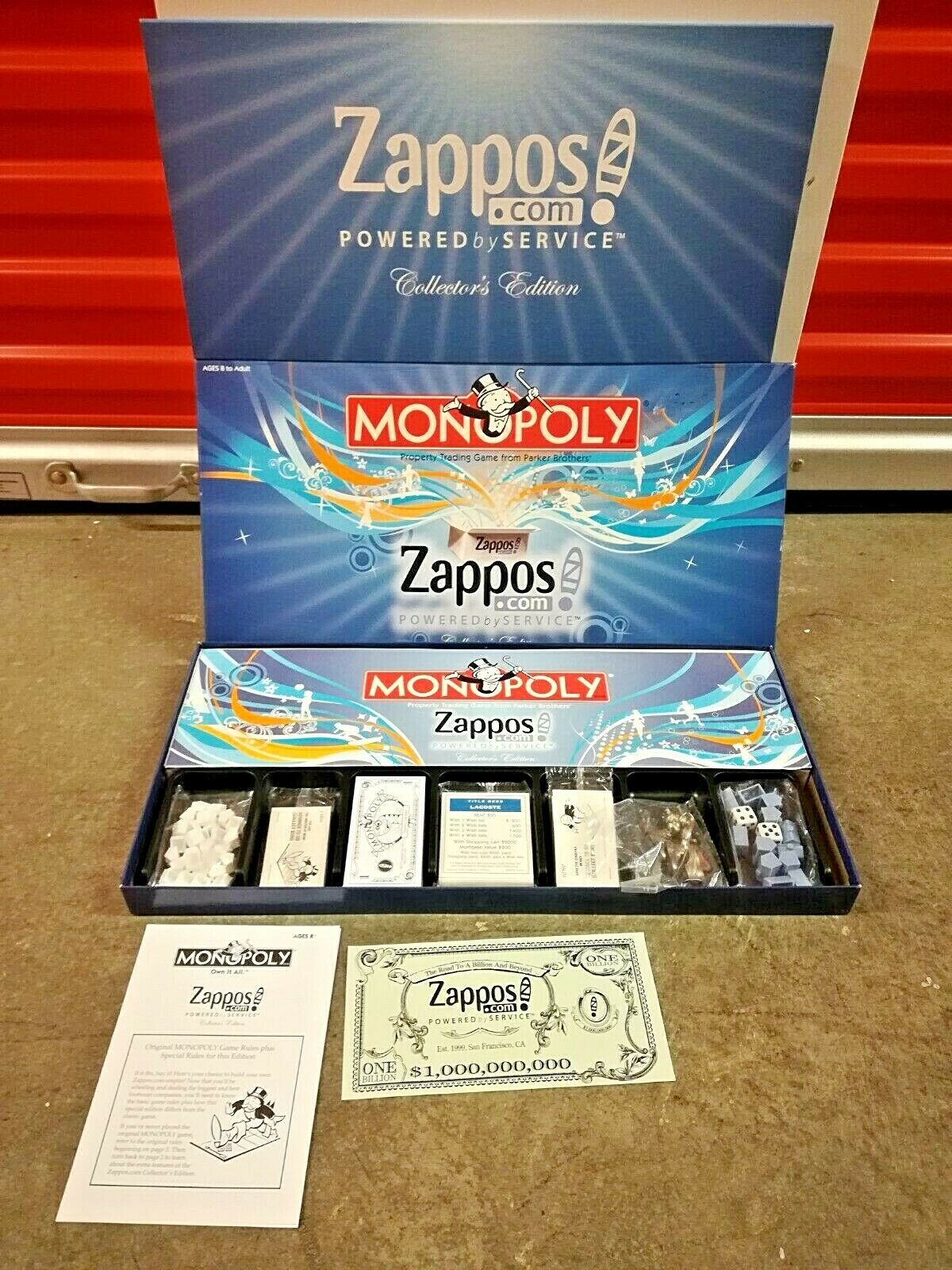 Monopoly Zappos Collector Edition Board Game Shoes Retail Sealed NIB w/ Manual