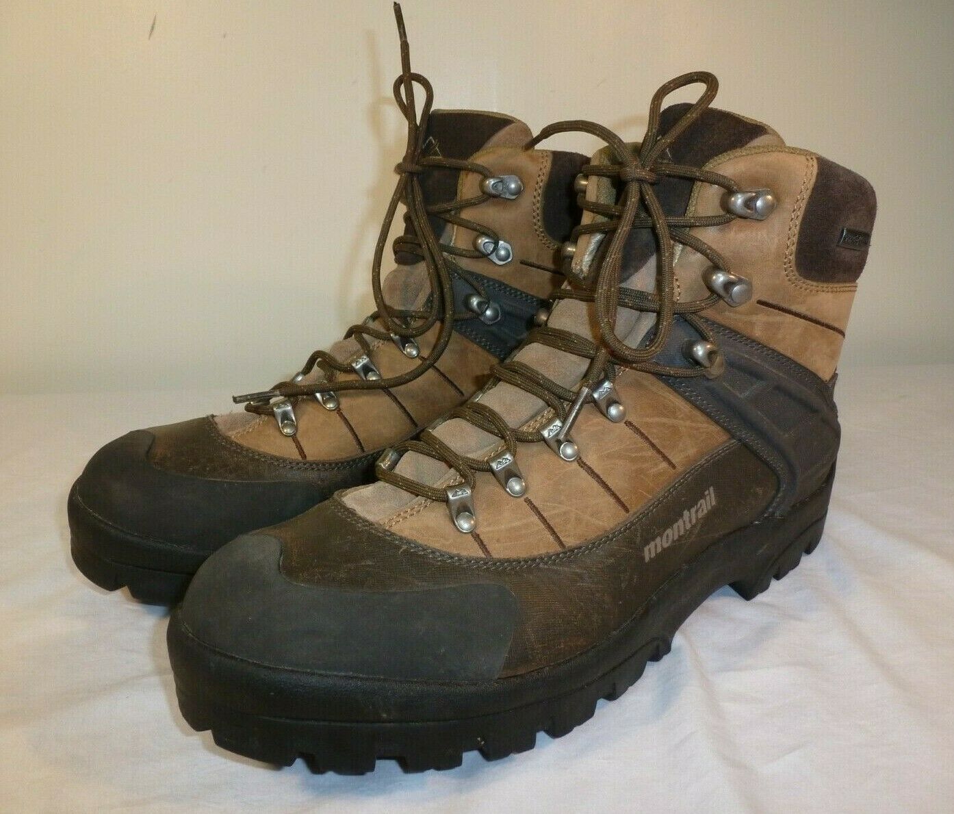Montrail Torre GTX Hiking Boots Men's Brown Leather Gore-Tex Trail - US 12.5