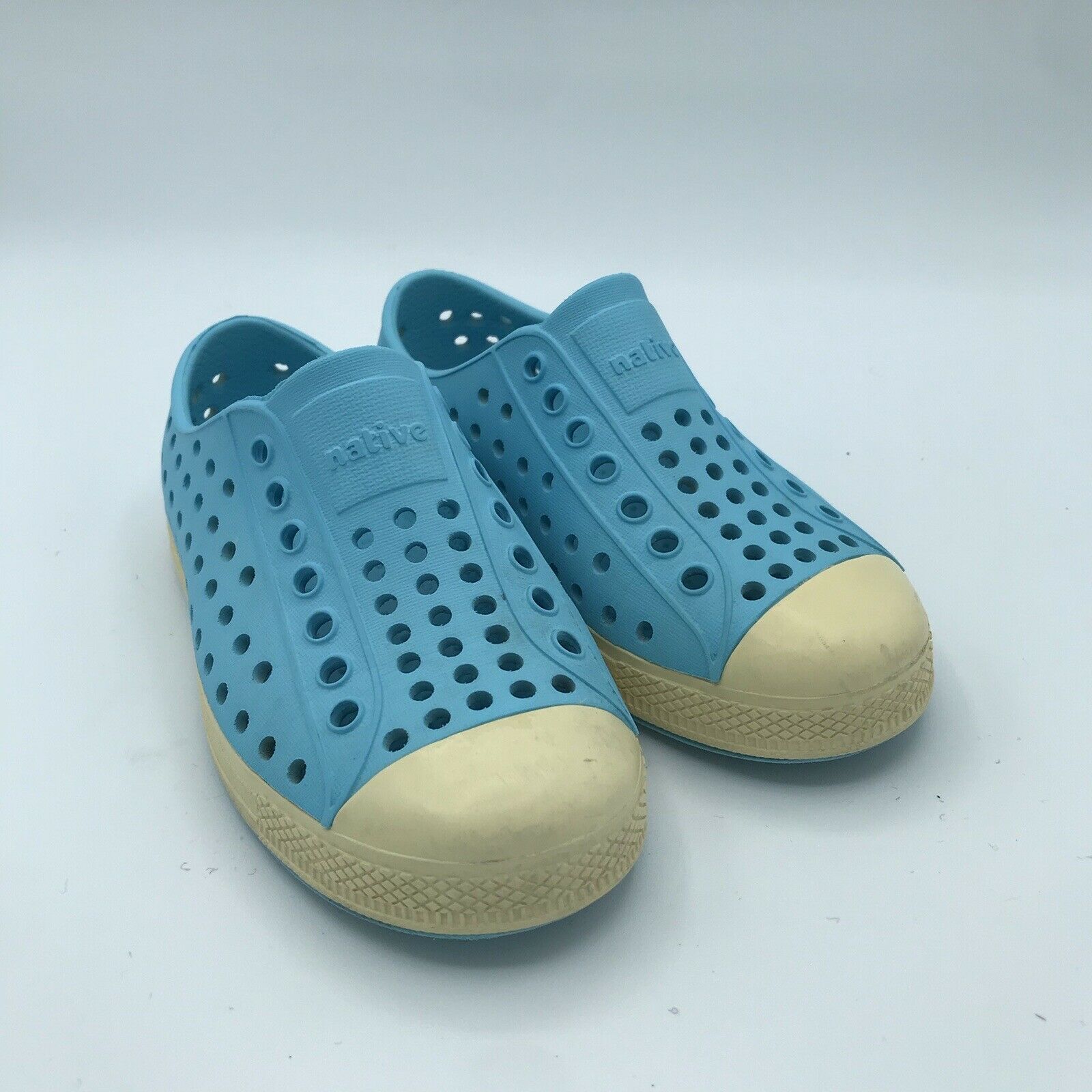Native Jefferson Little Kids Toddler Blue Slip On Rubber Water Shoes Size C9