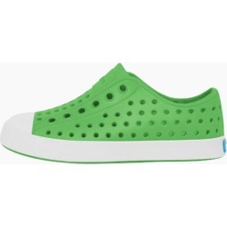 Native Shoes Jefferson Child Slip-on Shoes in Grasshopper Green