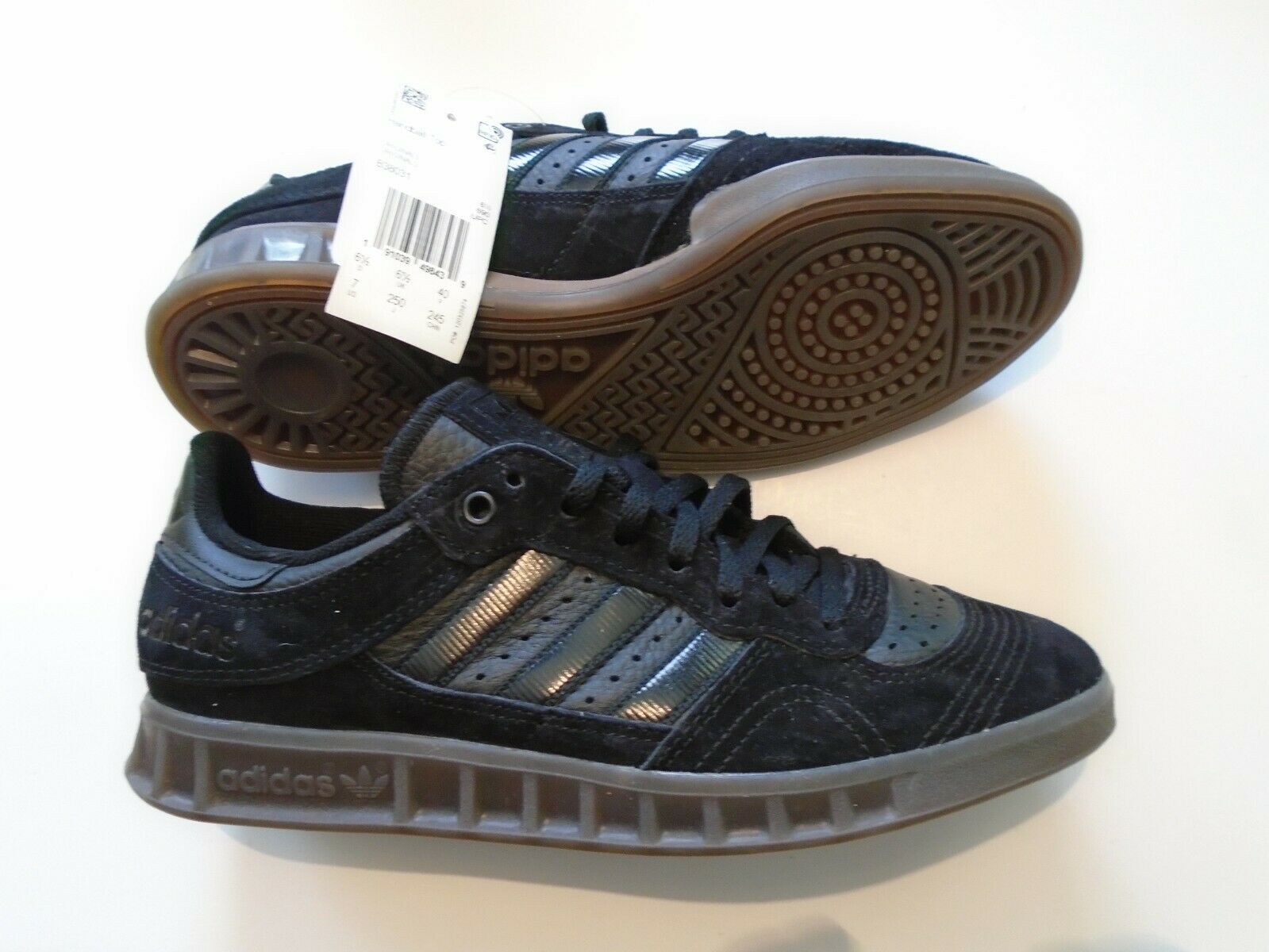 New Adidas Handball Top Men's Size 7 Black Leather Shoes B38031 Retro Vintage