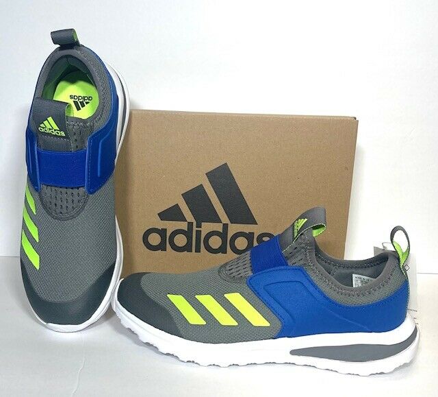 New Adidas Kids' Active Ride Running Shoes, Youth Size: 5 1/2. Gray/Blue/Green.