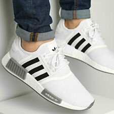New adidas Originals NMD R1 Mens sneaker casual shoes white black all sizes