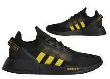 New adidas Originals NMD R1 V2 Mens sneaker casual shoes black yellow all sizes