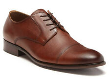 New Aldo Men's Knaggs Cognac Brown Leather Cap Toe Oxford Dress Shoes