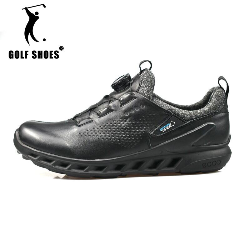 New Arrival Golf Training for Men Black Quick Lacing Golf Shoes Man Genuine Leather Mens Walking Shoe Anti Slip Golf Sneakers