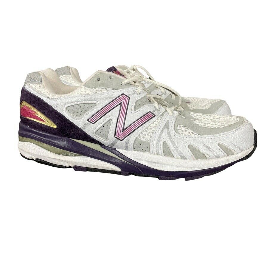 New Balance 1540 Motion Control Womens 9.5 White & Purple Running Shoes W1540WP1