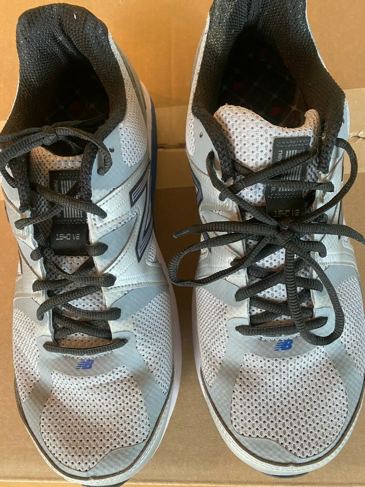 New Balance 1540v2 Blue Gray Running Training Shoe M1540SB2 Mens Size 11 XX-WIDE