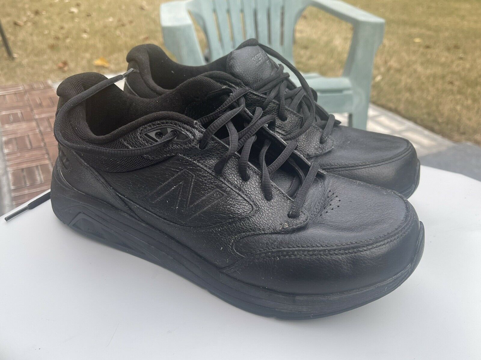 New Balance 928v3 Men's Size 8 X-Wide (4E) Leather Comfort Walking Shoes Black