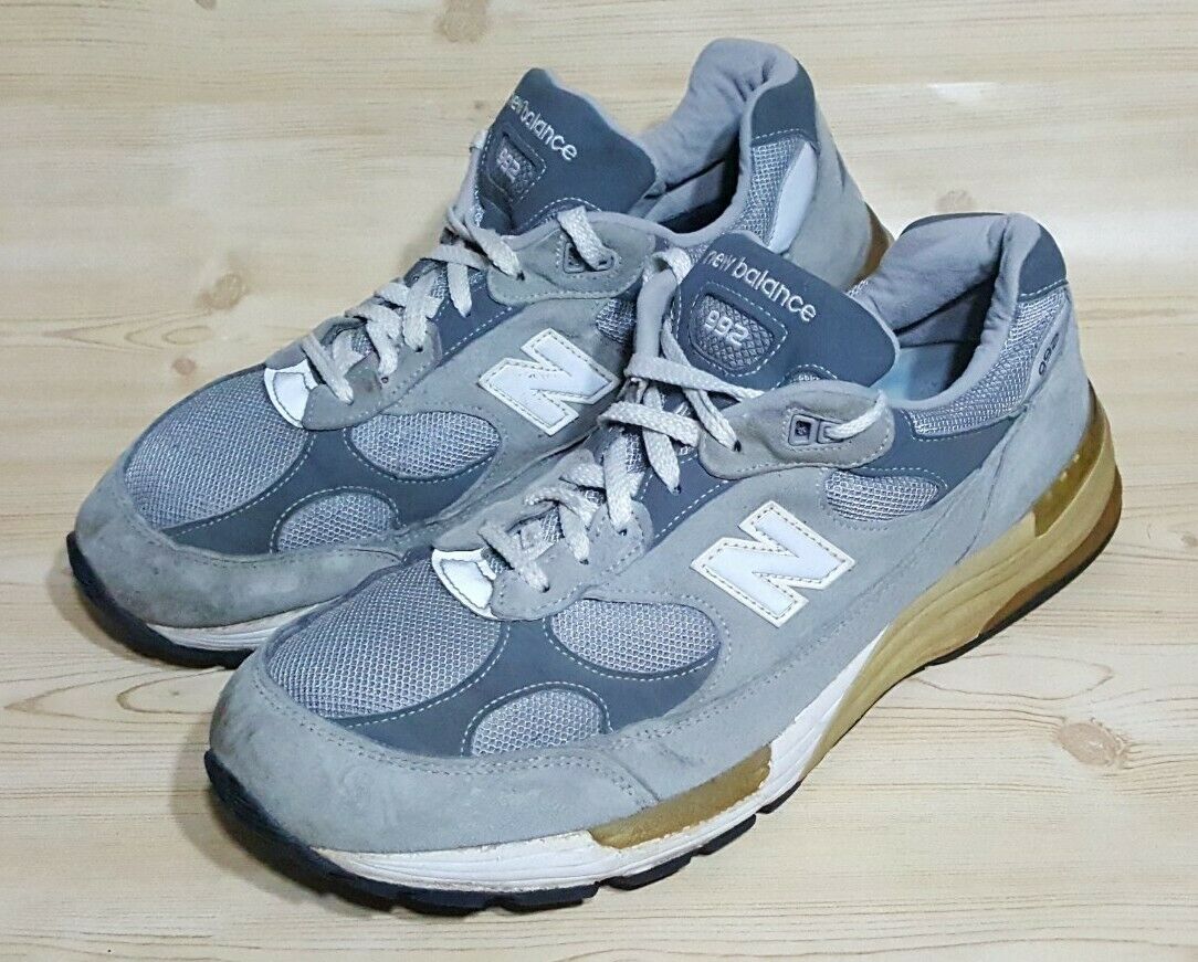 New Balance 992 Made in USA Mens Running Walking Sneakers Shoes M992GL Size12 2E