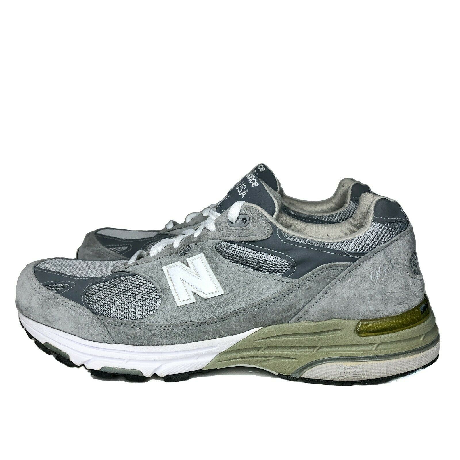 New Balance 993 USA Made Gray Running Walking Shoes Men Size 9.5 4E MR993GL
