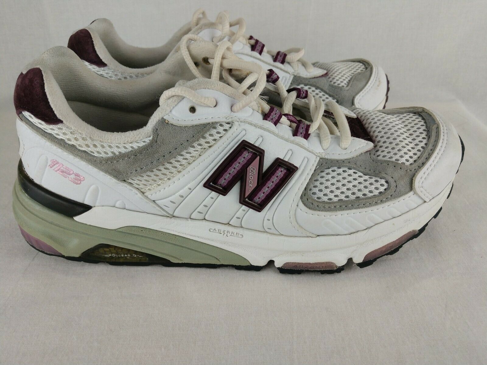 New Balance Women's White/Purple Motion Control Running Shoes WR1123MC Size 6