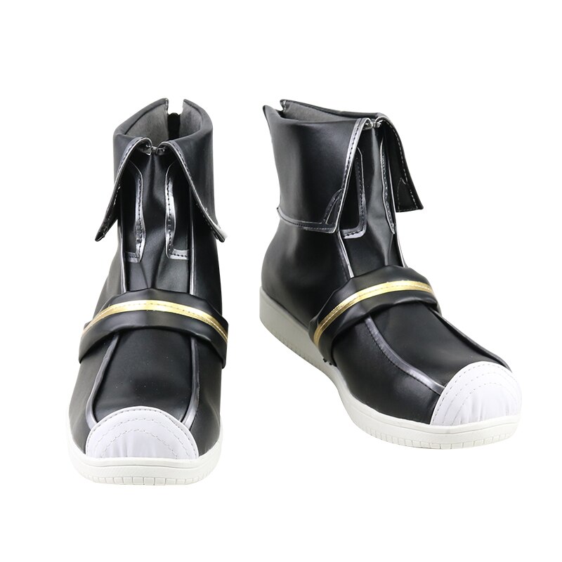 New black anime cosplay shoes for men halloween carnival accessories stage performance party dress up