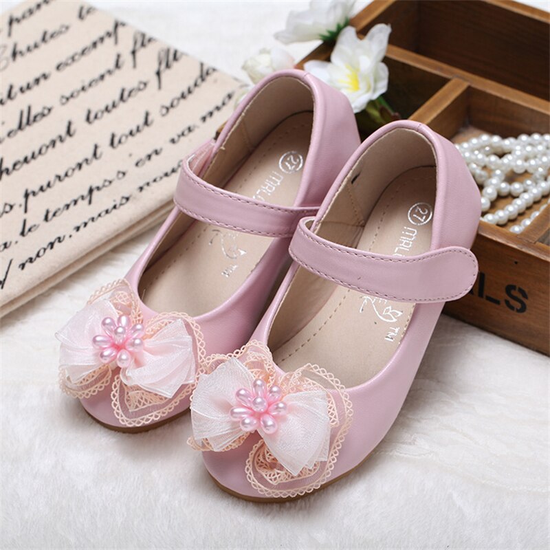 New Children Leather Shoes Baby Girls Fashion Breathable Princess Dance Shoes Dress Party Toddler Flats Kids Casual 02C