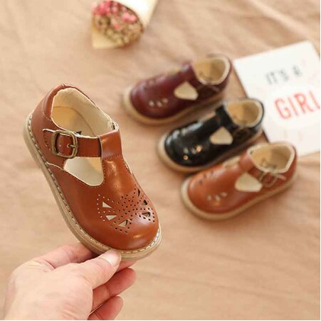New Children Toddler Baby Little Girls Boys Summer Hollow Leather Shoes For Girls Kids Retro Dress Shoes 1 2 3 4 5 6 7 Years New