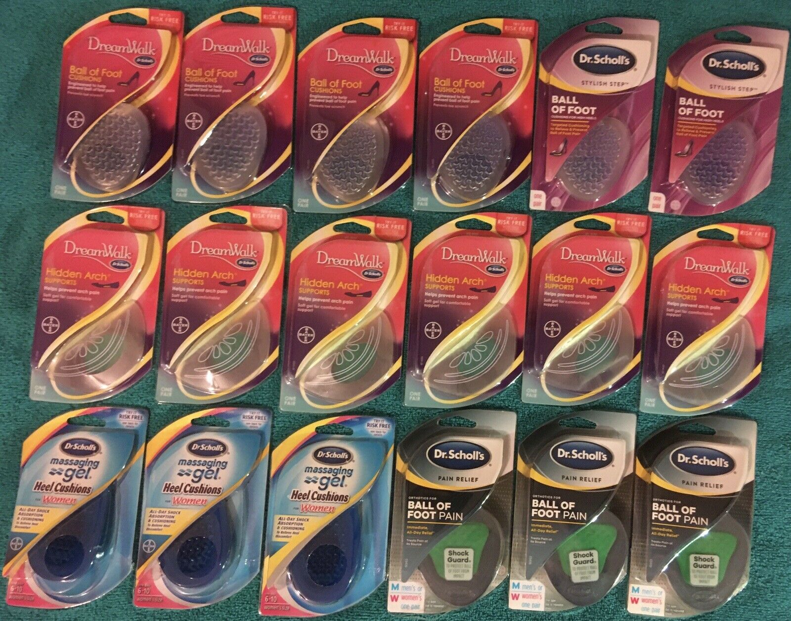 NEW Dr Scholl’s Women’s Lot 18 High Heel and Shoe Inserts All New & Sealed