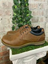New IZOD CAL Men's Casual Brown Shoes Comfort Memory Foam Lace Up Pick Size