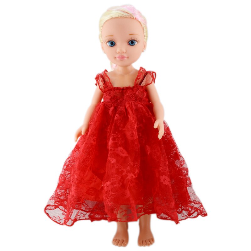 New Lovely Red Wedding Dress Clothes Fit With 43cm FAMOSA Nancy Doll (Doll and shoes are not included), Doll Accessories