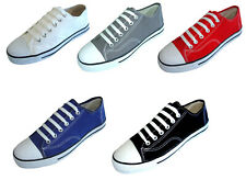 New Men's Canvas Sneakers Classic Lace Up Fashion Casual Shoes Colors, Size:7-13