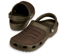 New Men's Crocs Bogota Leather Upper Clogs, Casual Shoes. Brown or Black. Sharp