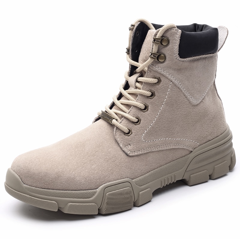 New Men's High-top Hiking Shoes Classic High-quality Breathable Increased Trend Tooling Boots All-match Sports Shoes 2021