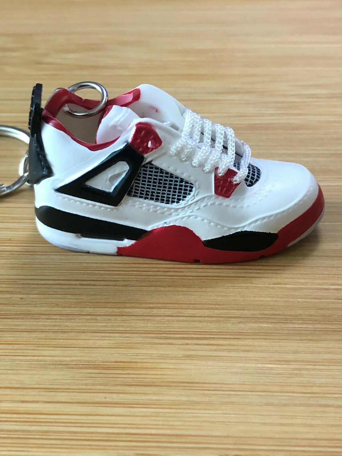 New Mini 3D AIR JORDAN AJIV Nike sneaker shoe keychain White/Black/Red