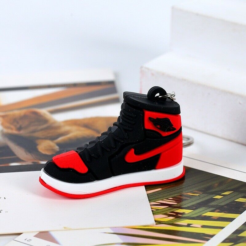 New Mini 3D AIR JORDAN sneaker shoes keychain Red/White/Black. Us Seller.