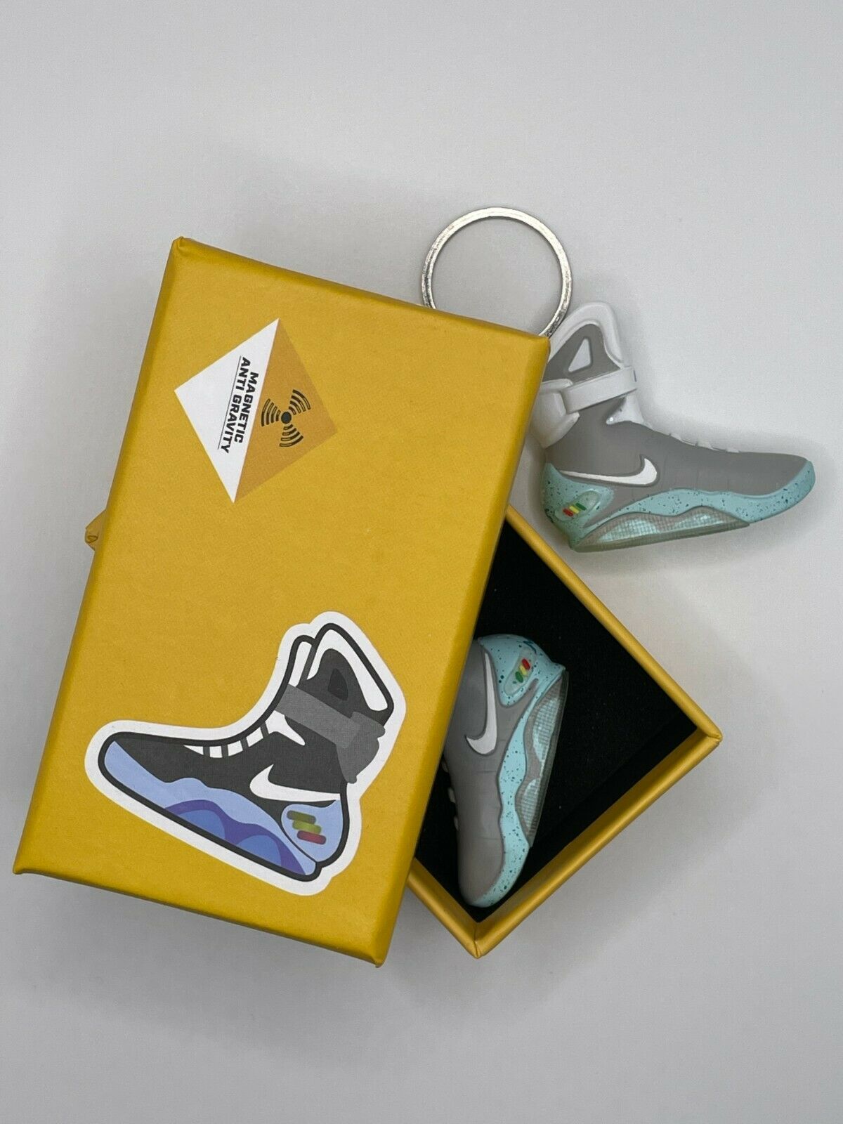 New Mini 3D Air MAG Nike sneaker shoes keychain Hand-painted "BacktoFuture"