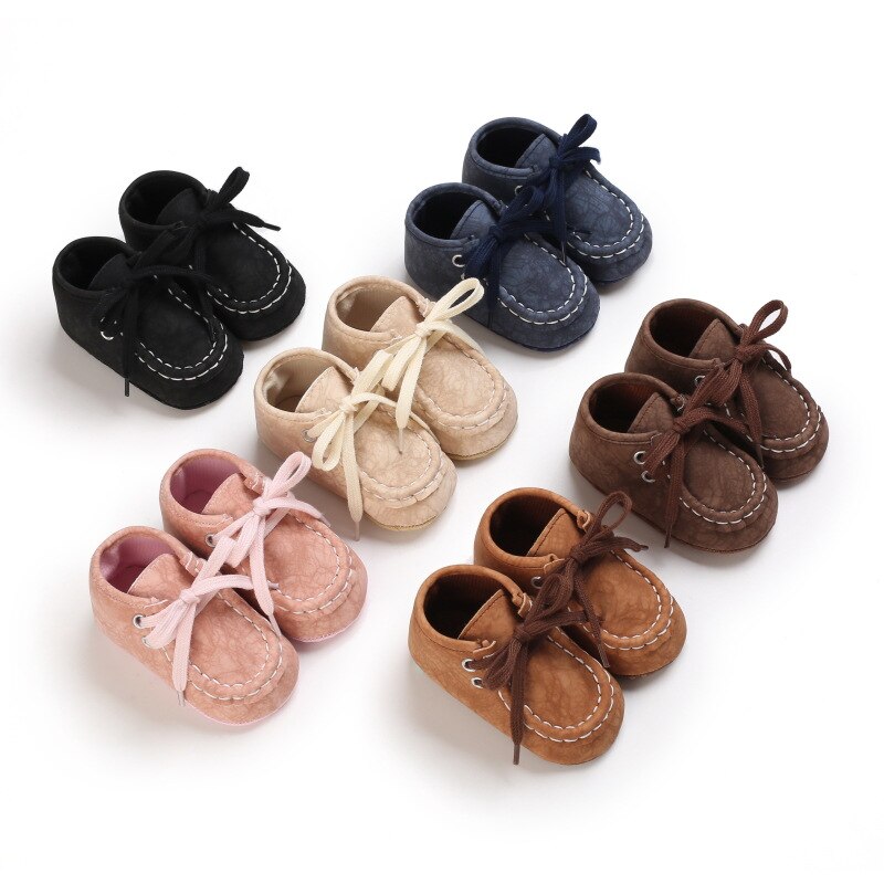 NEW Newborn Baby Shoes Infant Toddler Boy Casual Comfort Cotton Sole Anti-slip 6-colors Baby Girls Sneakers Moccasins 0-18M