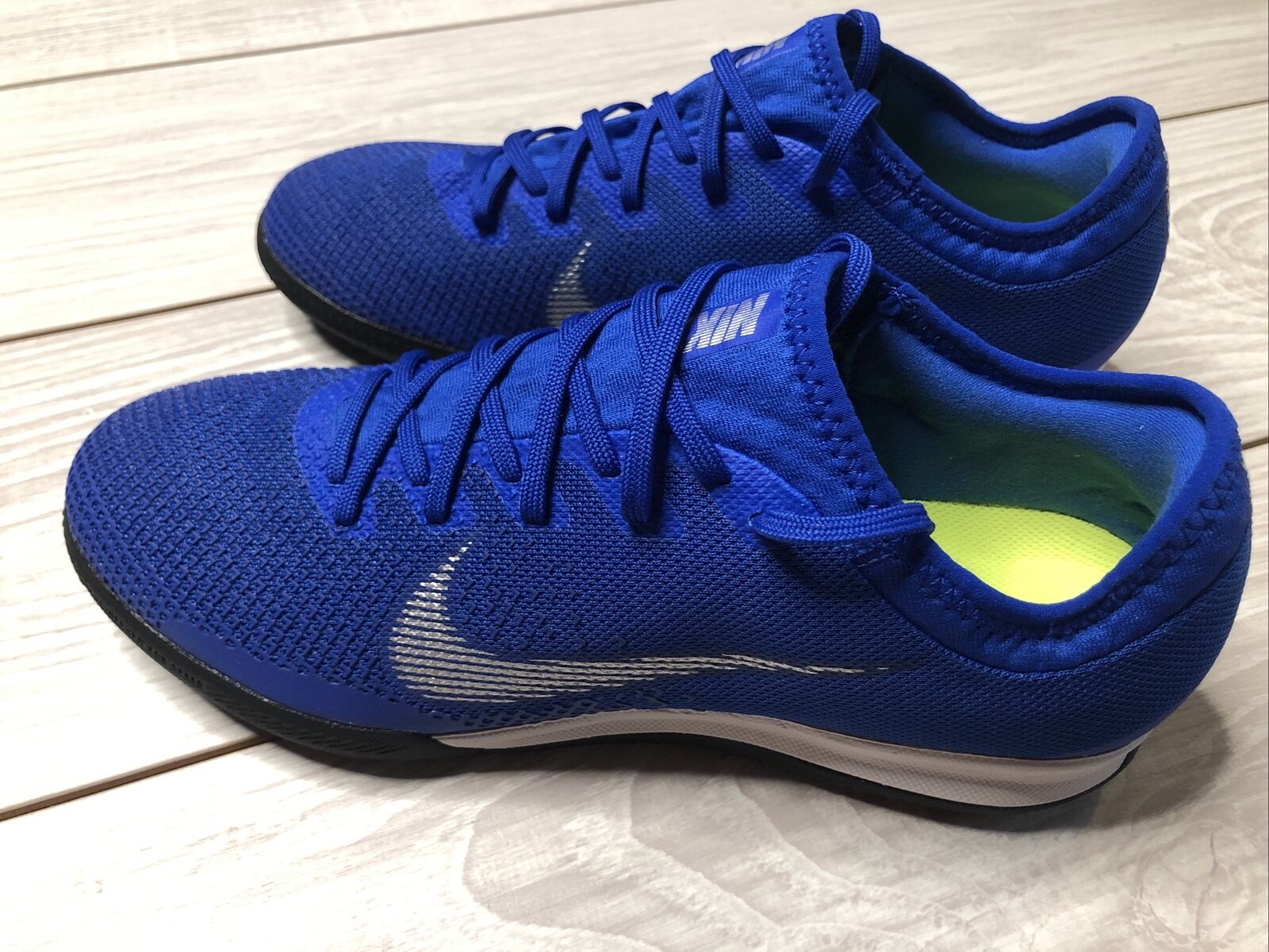 New Nike Mercurial Vapor 12 Pro Indoor Men's Soccer Shoes Size 6.5 Blue