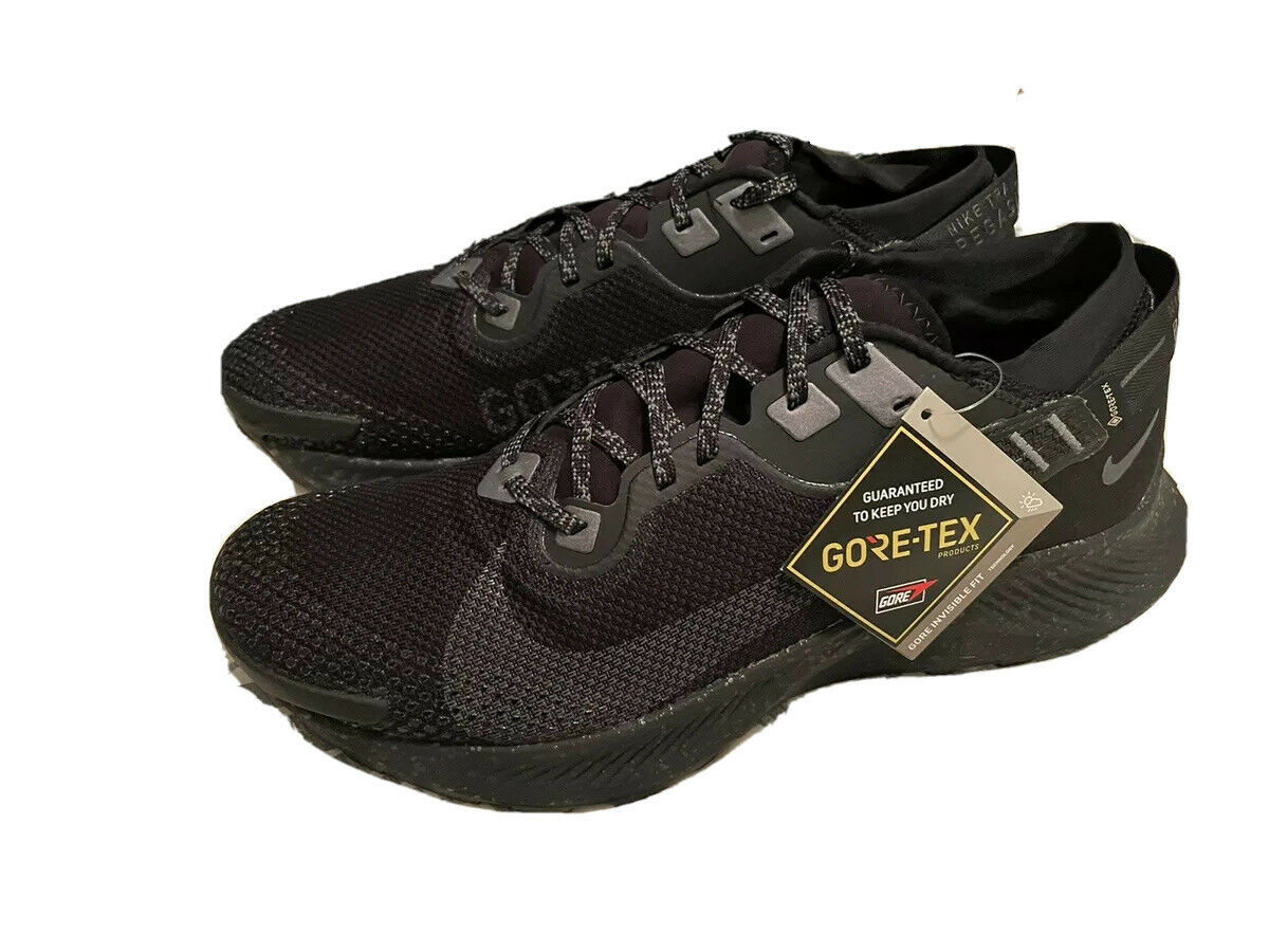 New Nike Pegasus Trail 2 GORE-TEX Shoes Waterproof Black Grey Men's 10.5