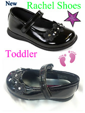 New Rachel Girls Shoes Toddler Black Patent Dress Shoes Sizes 6 to 11